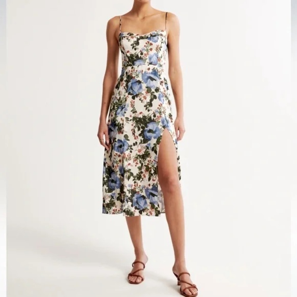 A&F Abercrombie Camille midi dress size large NWT